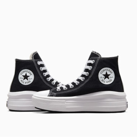 Converse Chuck Taylor All Star Move Hi sneakers in black - Picture 4 of 15